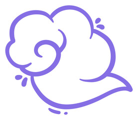 Obraz premium Cloud with Sparkle Sticker