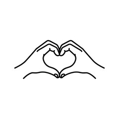 Fototapeta premium Hands forming a heart shape