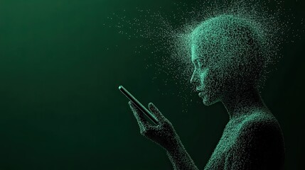 Captivating Digital Portrait with Smartphone Interaction