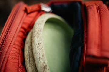 two putters in the discgolf bag