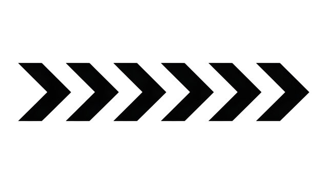 Abstract dark background featuring a repeating pattern of chevron shapes in a horizontal row - Powered by Adobe