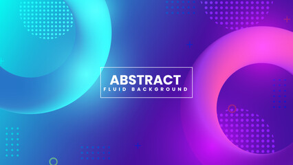 Abstract fluid gradient vector background design with vibrant color. Modern 3d background design in pink, blue, and purple for trendy futuristic poster and template.