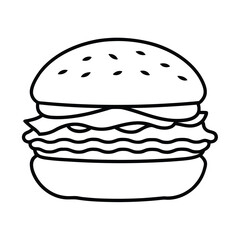 hamburger vector illustration