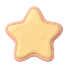 PNG Soft pastel star illustration.