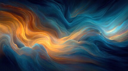 Obraz premium Abstract flowing design with vibrant colors and dynamic fluid forms