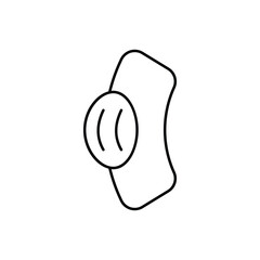 Kneepad icons set in different style with white background