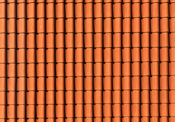 Texture of orange tiles