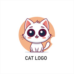 Modern Minimalist cat  Design Logo