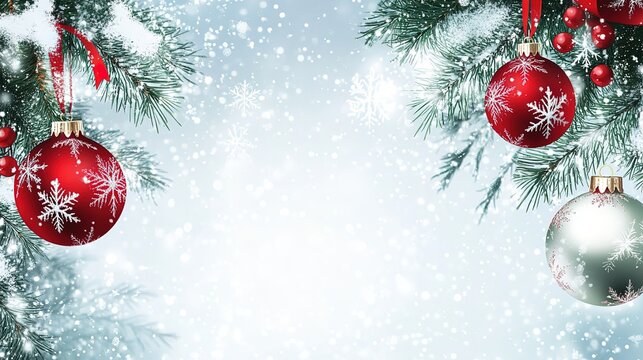 Modern Christmas Decoration Graphic Design, Background and Icons for Commercial Use