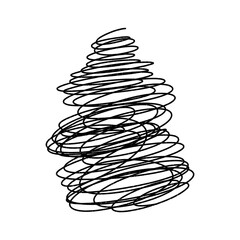 Black pen hand drawn doodle scrawl. Messy pencil doodles rough sketch. Black pen grunge line. Abstract scribble marker drawing. 