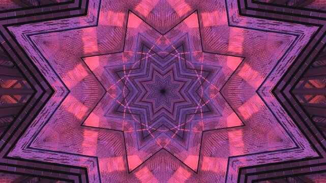 Seamless tunnel video loop with vibrant colors and dynamic patterns for screensaver use