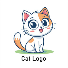Modern Minimalist cat  Design Logo