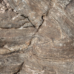Grey Folded Granite Rock Texture