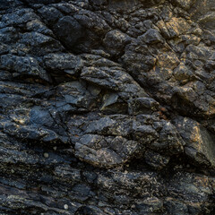Cool Dark Basalt Rock Texture