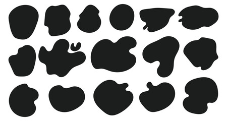 Abstract geometric shapes with vibrant color palette and typographic elements