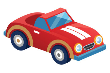 toy car on white background