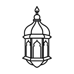 Obraz premium vector illustration of an ancient lamp