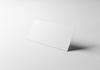 Blank white business card