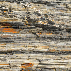 Grey Sedimentary Rock Strata Texture