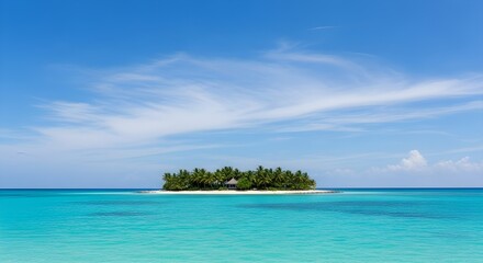 Fototapeta premium Island in the Blue