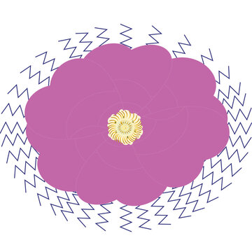 Zigzag flower bed canopy in blushing pink