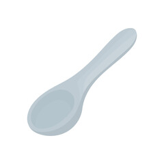 Empty tablespoon isolated on white background. Table setting item. Kitchen element.