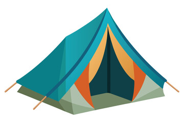Obraz premium tent on white background