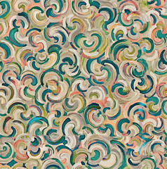 vector seamless pattern with spirals