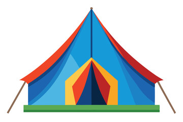 tent on white background