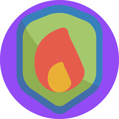 Obraz premium Indicates fabric resistant to flames and high heat.