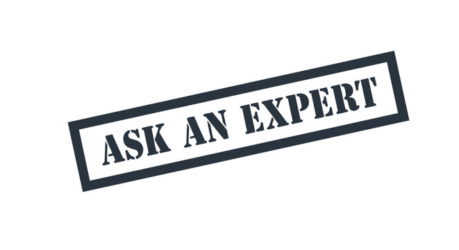 Ask an expert advice and guidance from trusted professionals now editable vector