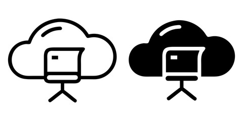 E-Learning Icon for Online Education, Training, and Virtual Study