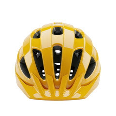Fototapeta premium Close up of yellow helmet on black background isolated illuustration on transparent background