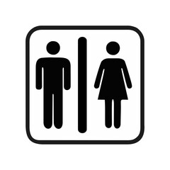 Toilet icon set. WC sign. Washroom, male, female, unisex accessible, baby changing table room, shower, handicap.         Public bathroom pictogram.  