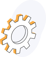 Abstract geometric composition with vibrant color palette