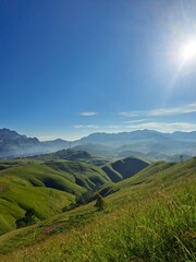 Obraz premium mountain landscape with blue sky
