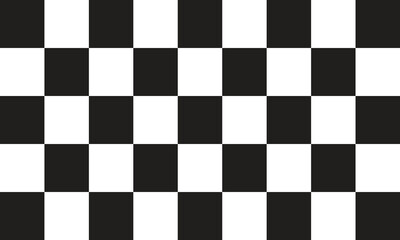 Fototapeta premium Black and White Checker Pattern Vector Illustration. Modern Abstract Design