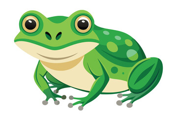 frog on white background