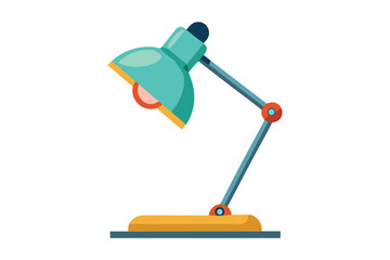 desk lamp on white background