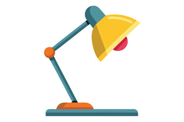 desk lamp on white background