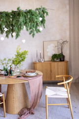 table and chairs in a restaurant
