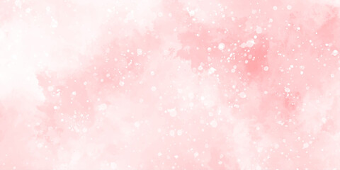 Abstract beautiful decorative and lovely soft pink grunge paint watercolor with bokeh background. watercolor smoke background texture. fantasy smooth light pink watercolor paper texture background.