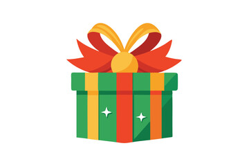 christmas gift on white background