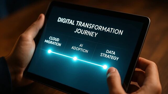 Digital Transformation Journey Embracing Cloud Migration, AI Adoption, and Data Strategy for Business Innovation and Technology Evolution