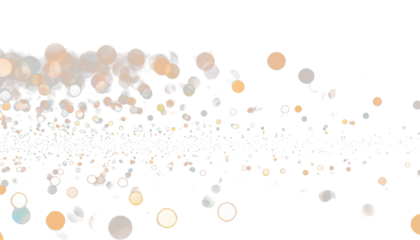 Golden holiday bokeh clipart transparent PNG overlay