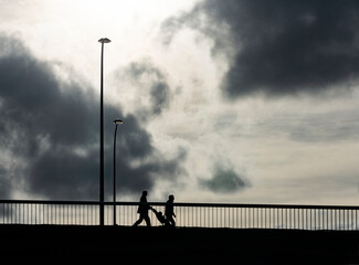 Pont Silhouette, Paris, France