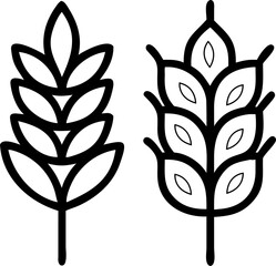 oat grain wheat icon