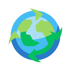 recycling symbol vector illustration
