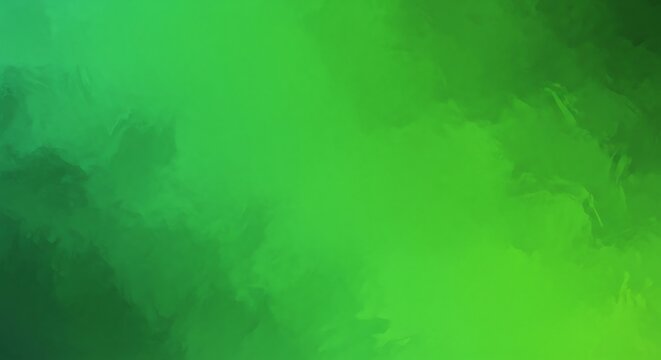 Abstract green watercolor background with soft brush strokes, creating a vibrant and organic texture, perfect for artistic designs and creative projects