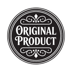 Vintage style original product seal or stamp